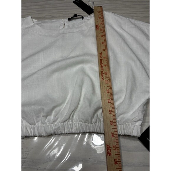 Lulus Brings You Back Ivory Two-Piece Midi Dress Viscose/Linen NWT Size M Medium - Picture 10 of 13